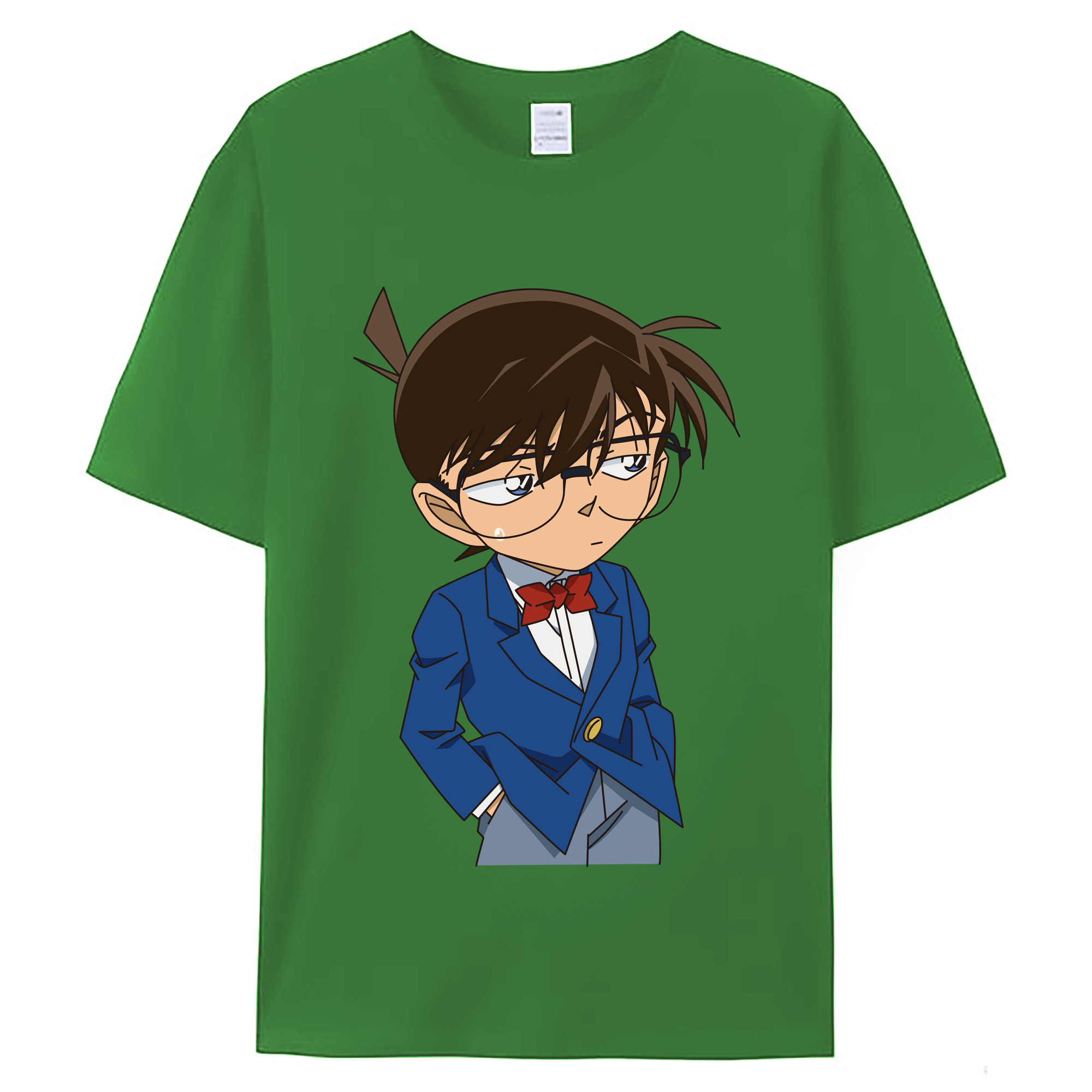 （画像用） 名探偵コナン 江戸川 コナン Detective Conan Conan Edogawa レディースカジュアルプリントTシャツ（綿100％）